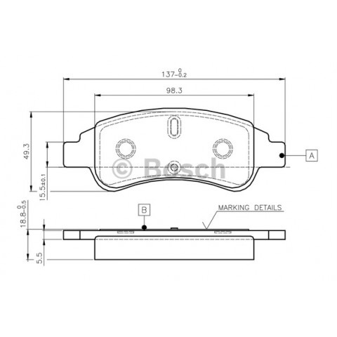 (0986TB2408-0986494027) ÖN BALATA P206-P207-P307-PARTNER-BERLINGO-ARKA DİSK BALATA DUCATO-BOXER 07=>